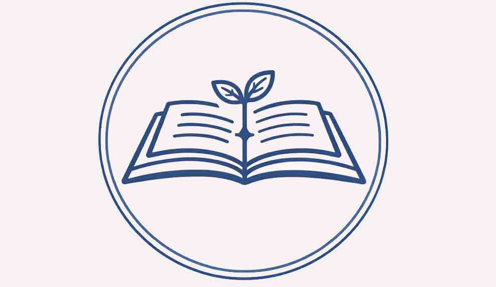 förlag rund m ram fylld